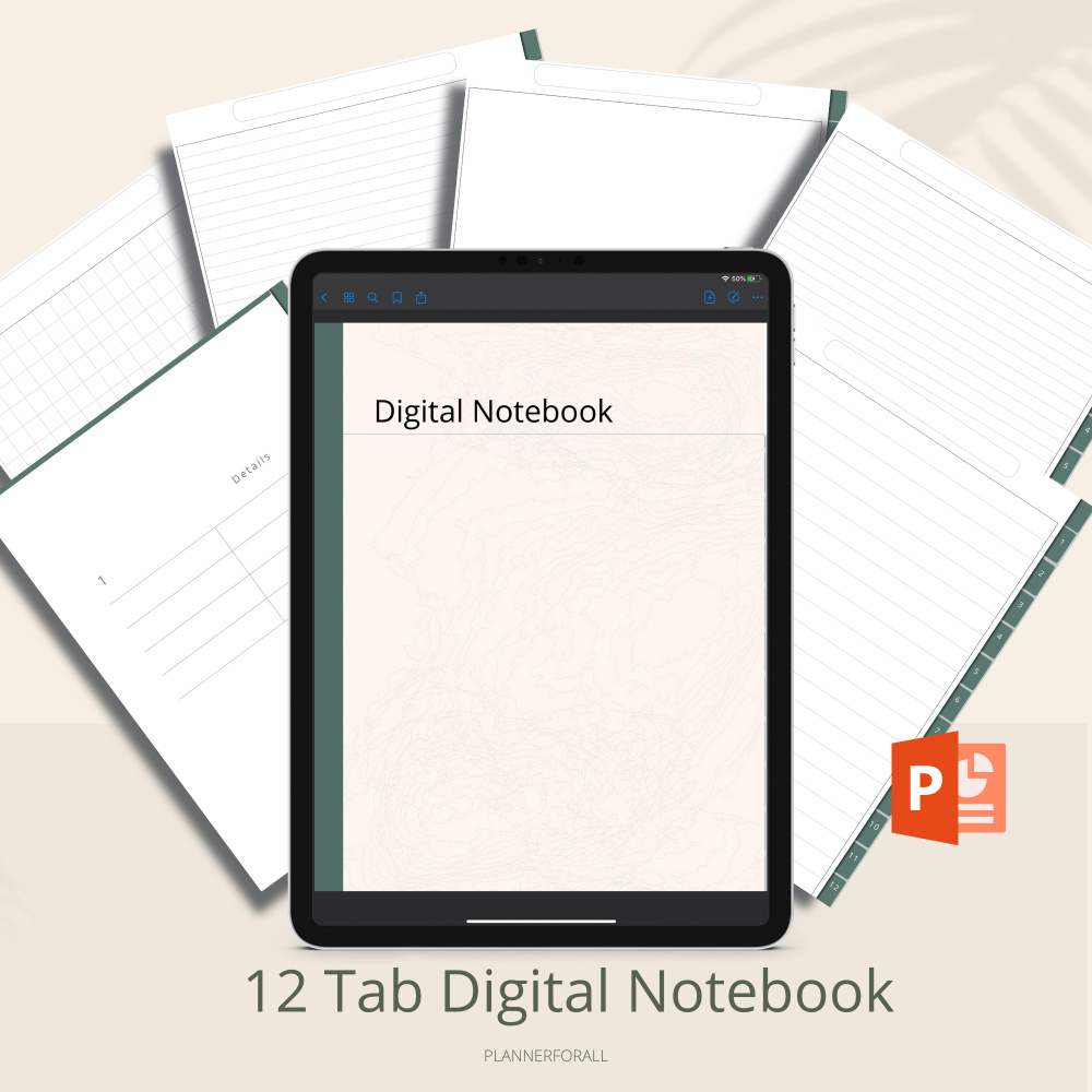 NEW! 12 Tab Digital Notebook