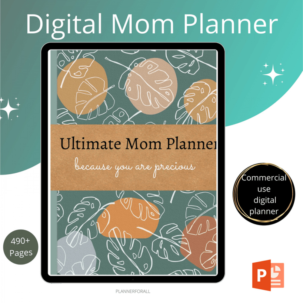 Tropical Digital Mom Planner