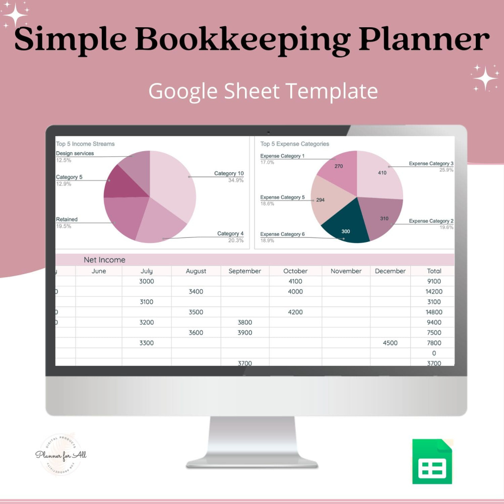 Google sheets bookkeeping template