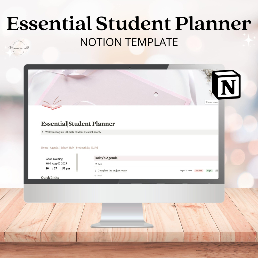 Student Planner Notion Template