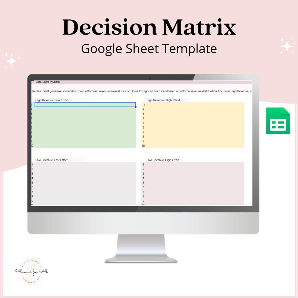 Decision Matrix Template