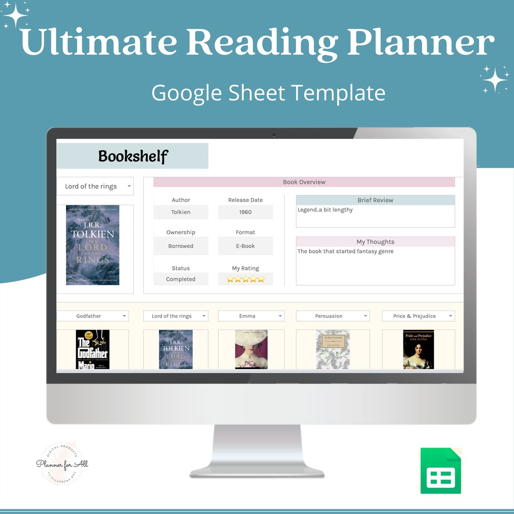 Ultimate Book & Reading Planner Spreadsheet