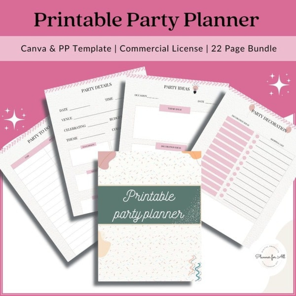 Printable Party Planner