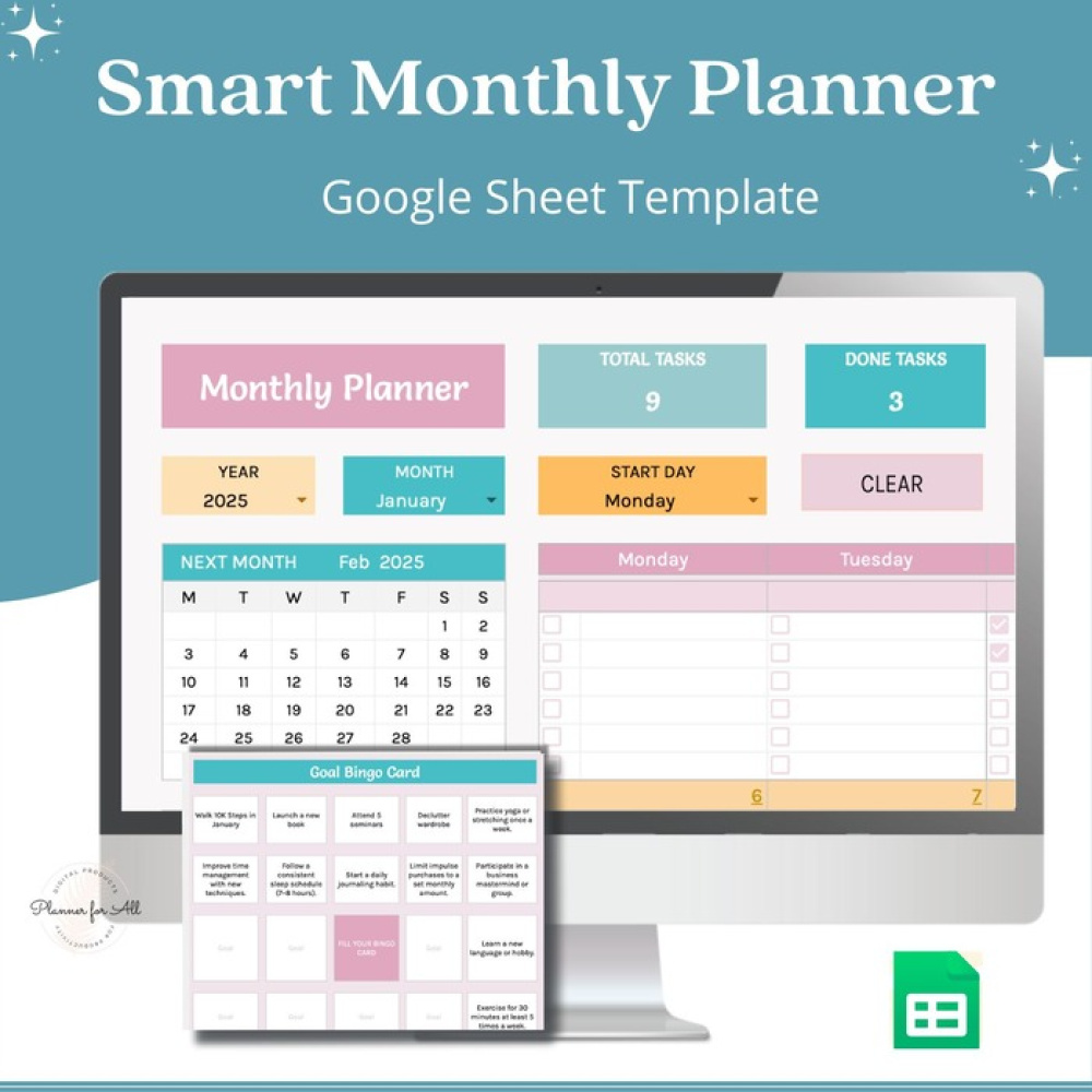 Smart Monthly Planner