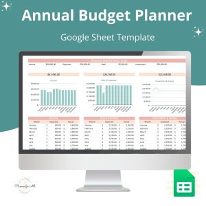 Annual Budget Planner Spreadsheet Template