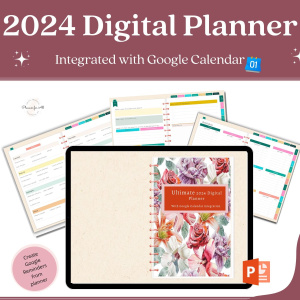 Ultimate 2024 Digital Planner with Google Calendar