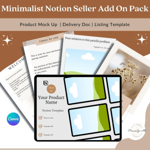 Minimalist Notion Seller Add On Pack