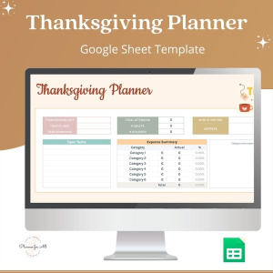 Thanksgiving Planner Spreadsheet