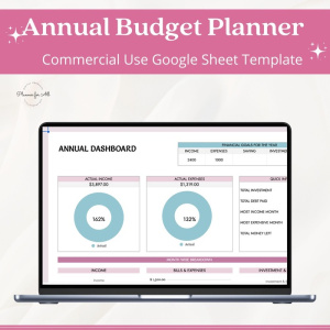 Annual Budget Planner Spreadsheet Template