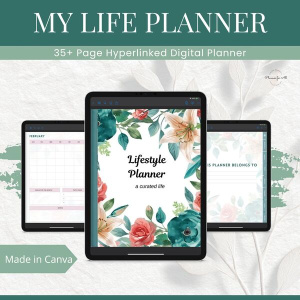 My Lifestyle Planner - Canva Digital Planner