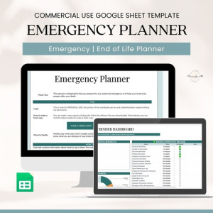Emergency Planner Spreadsheet