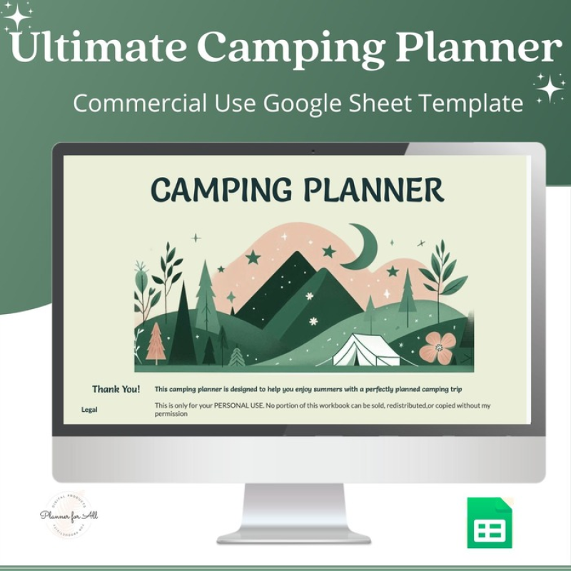 Camping Planner Spreadsheet