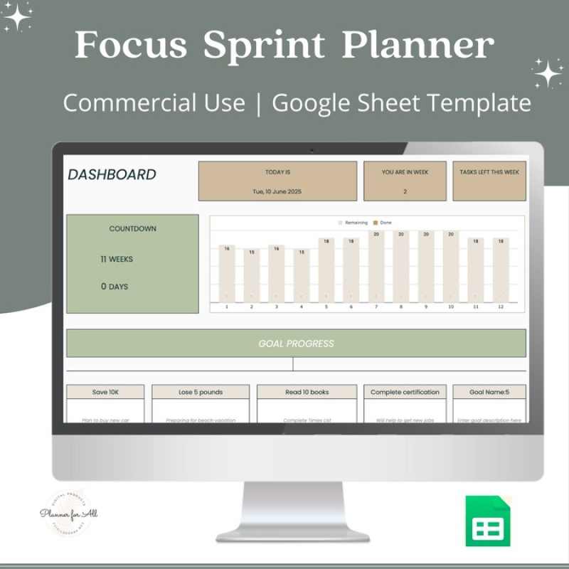 12 Week Sprint Planner