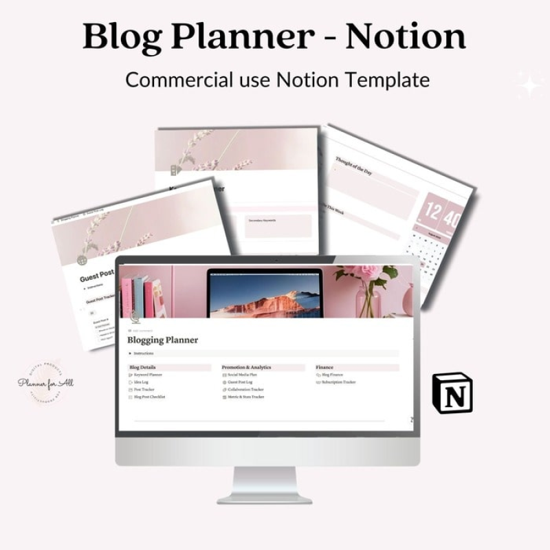 Blog Planner Notion Template