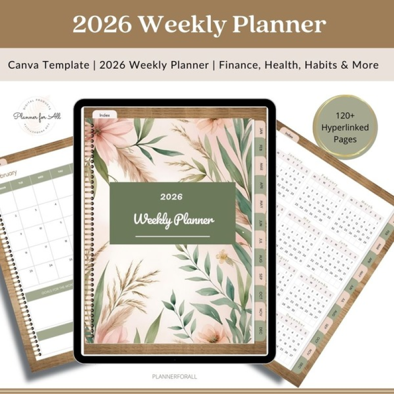 2026 Weekly Canva Planner