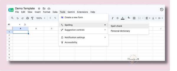 How to Check Spelling in Google Sheets 1 How to check spelling in Google Sheets: Built in Spell check tool is effective and easy